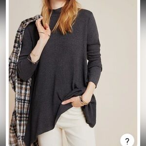 t.la Sloane Mock Neck Waffle Knit Tunic